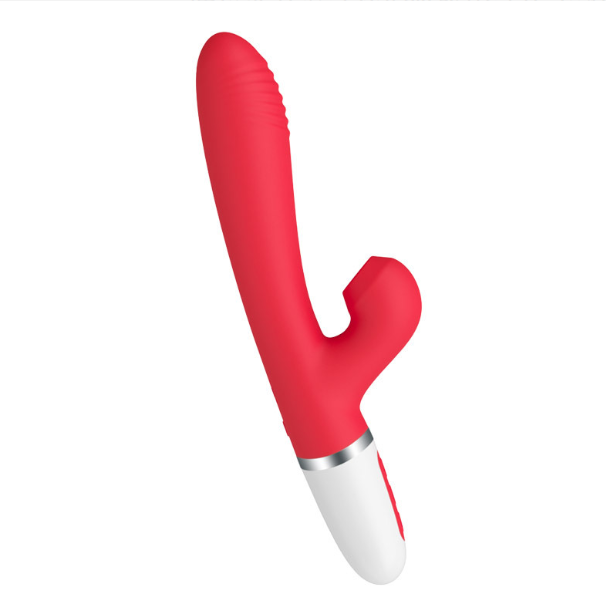 Thrusting suction vibrator