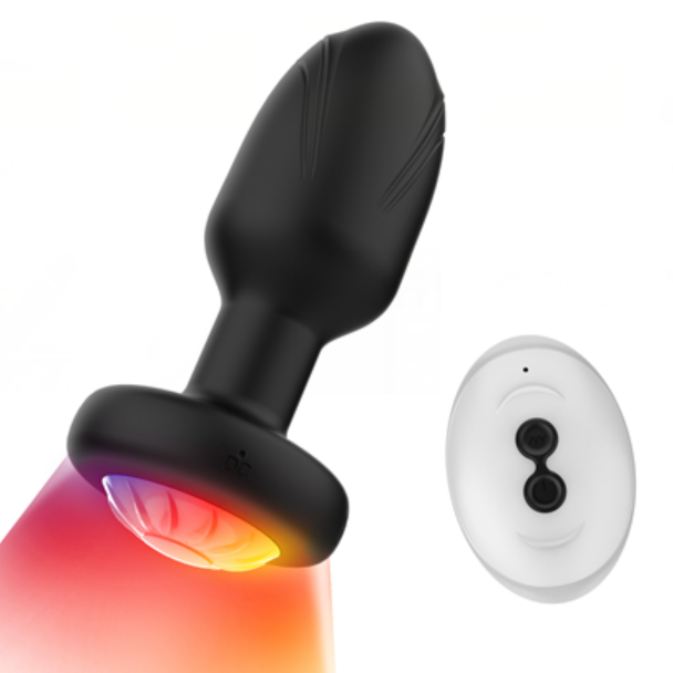 Anal Plug Vibrator with LED light